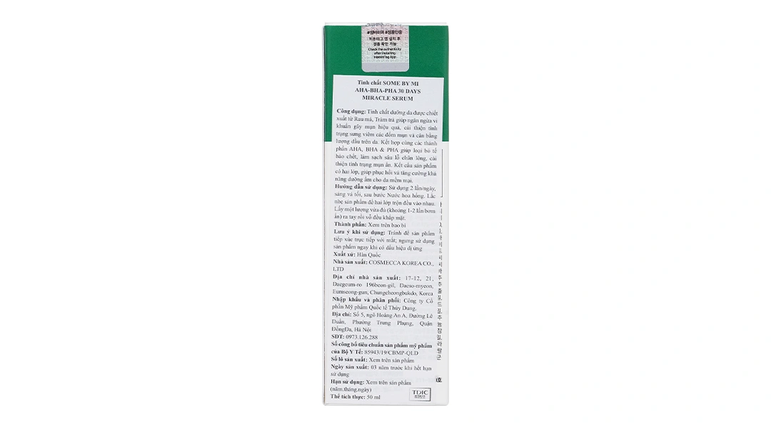 Serum Some By Mi AHA - BHA - PHA 30 Days Miracle kháng khuẩn giảm mụn lọ 50ml - 2