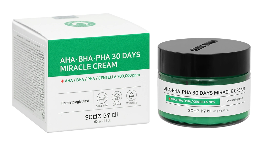 Kem dưỡng da Some By Mi AHA-BHA-PHA 30 Days Miracle Cream giúp giảm mụn hũ 60g - 