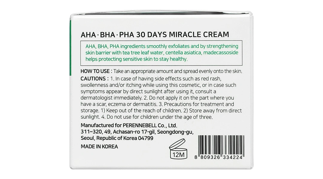 Kem dưỡng da Some By Mi AHA-BHA-PHA 30 Days Miracle Cream giúp giảm mụn hũ 60g - 2
