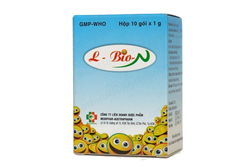 Bột men vi sinh L-Bio-N 10mg hỗ trợ giảm rối loạn tiêu hóa (10 gói x 1g) - 