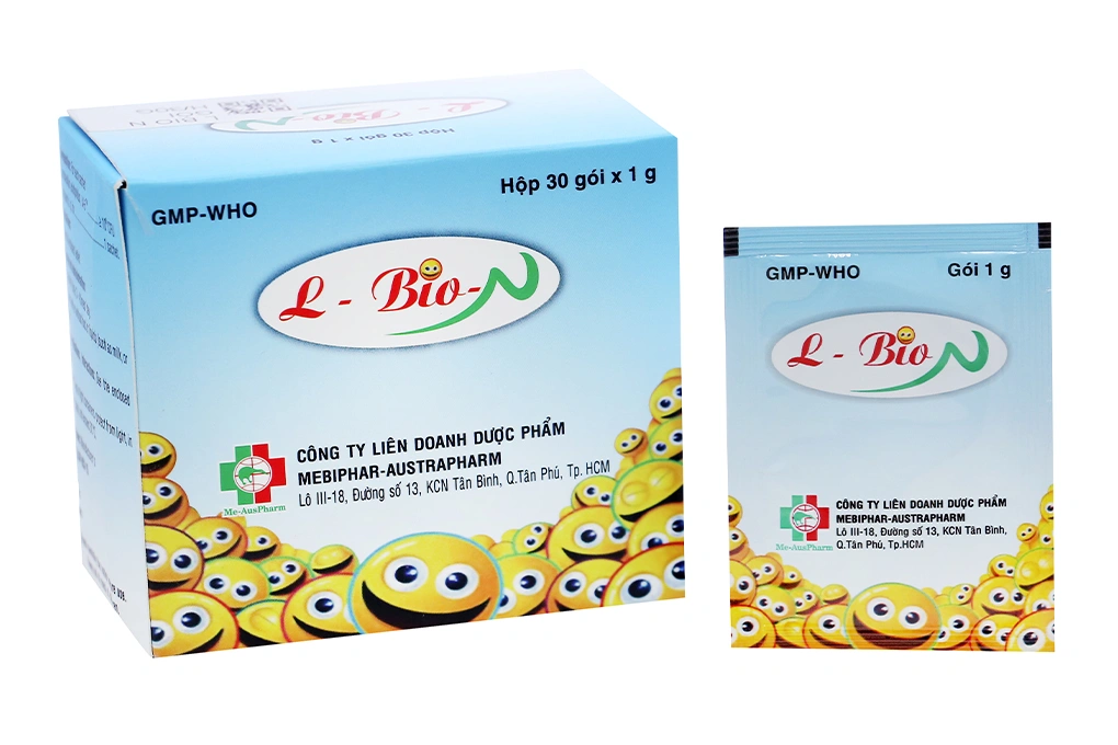 Bột men vi sinh L-Bio-N hỗ trợ giảm rối loạn tiêu hóa (30 gói x 1g) - 