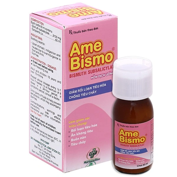 Hỗn dịch uống AmeBismo giảm nhẹ triệu chứng trong rối loạn tiêu hóa