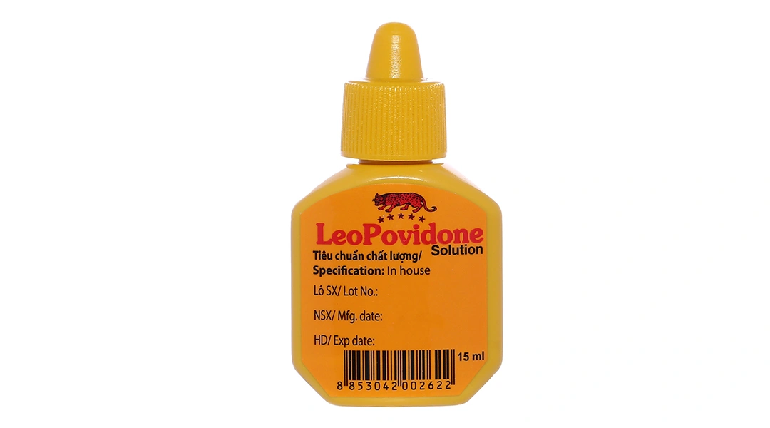 Dung dịch sát khuẩn Leopovidone ngừa nhiễm trùng vết thương ngoài da chai 15ml - 3