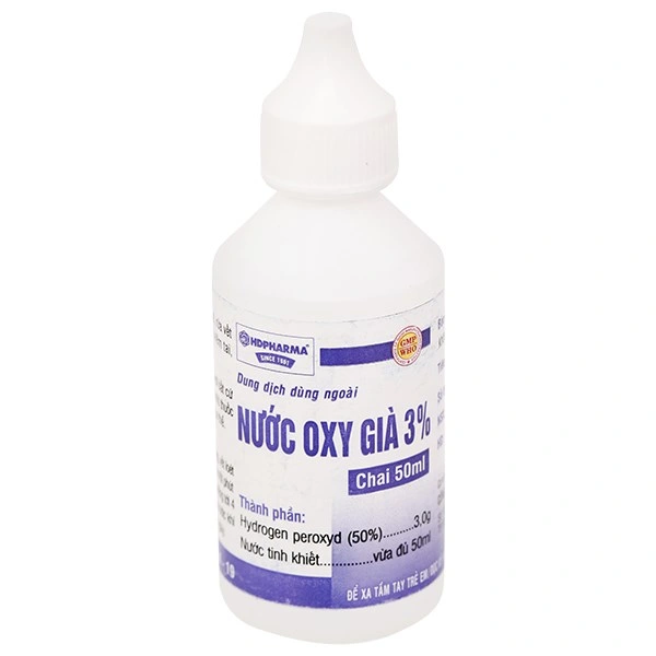 Nước Oxy Già 3% HDpharma sát khuẩn, rửa vết thương