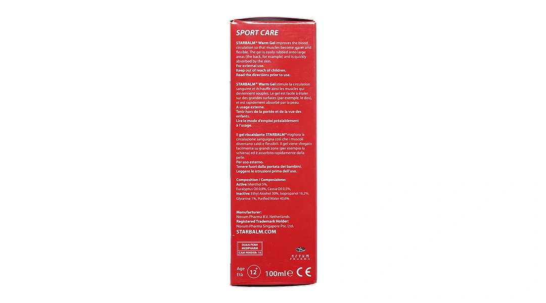 Starbalm Warm Gel giúp làm nóng cơ, tăng tuần hoàn, giảm đau cơ tuýp 100ml - 3