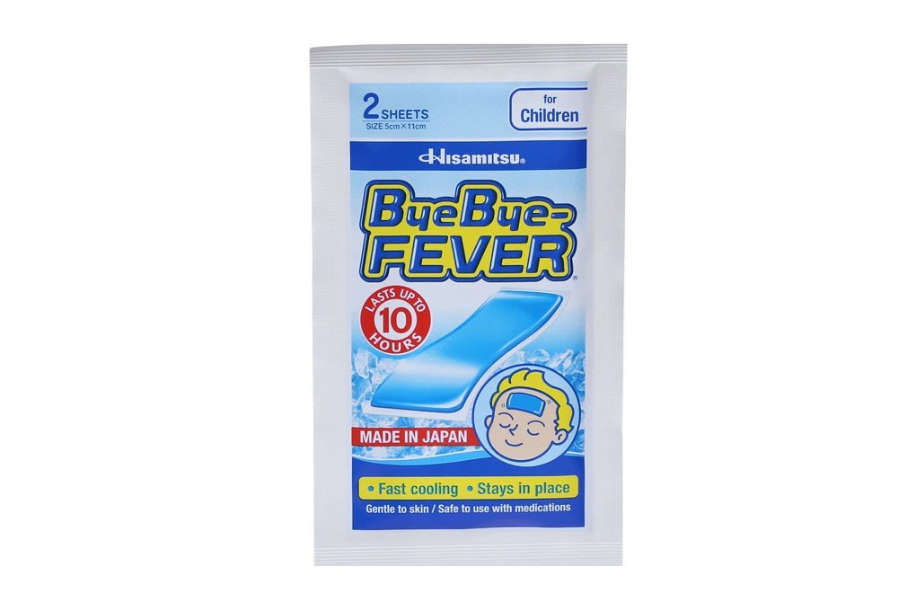 Miếng dán hạ sốt ByeBye Fever làm mát, giảm sốt, giảm đau cho trẻ em - 2