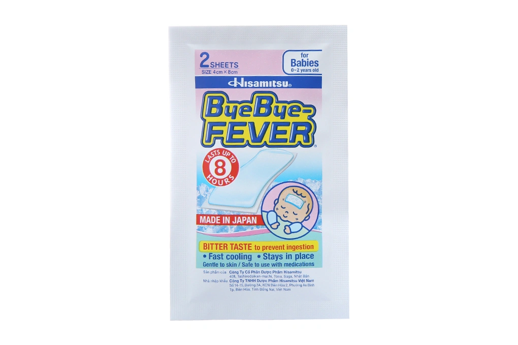 Miếng dán hạ sốt ByeBye Fever làm mát nhanh, hạ sốt cho trẻ 0-2 tuổi - 2