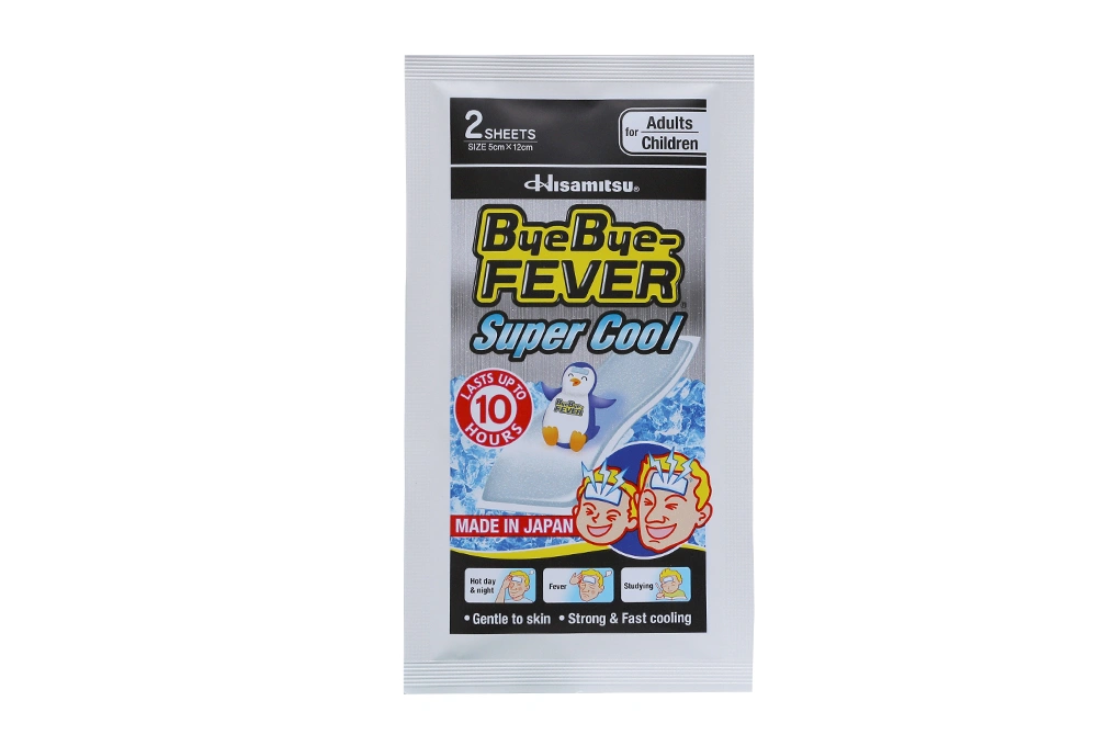 Miếng dán hạ sốt ByeBye Fever Super Cool giúp mát lạnh nhanh và mạnh - 2