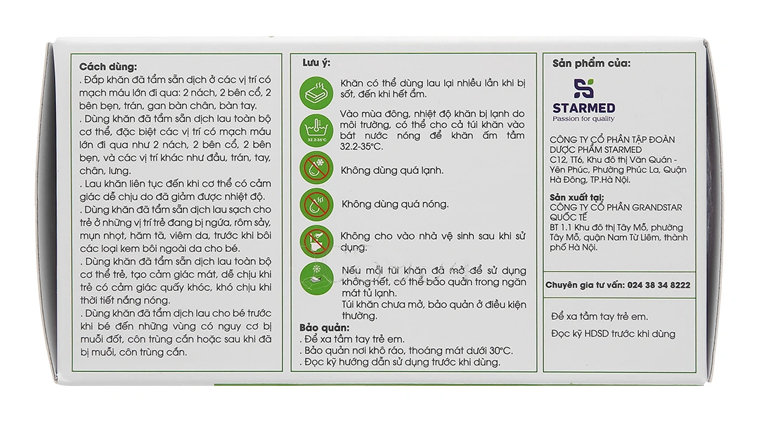 Khăn hạ sốt Dr.Papie 0+ giúp hạ nhiệt, giảm sốt cho bé (5 gói x 5 miếng) - 4