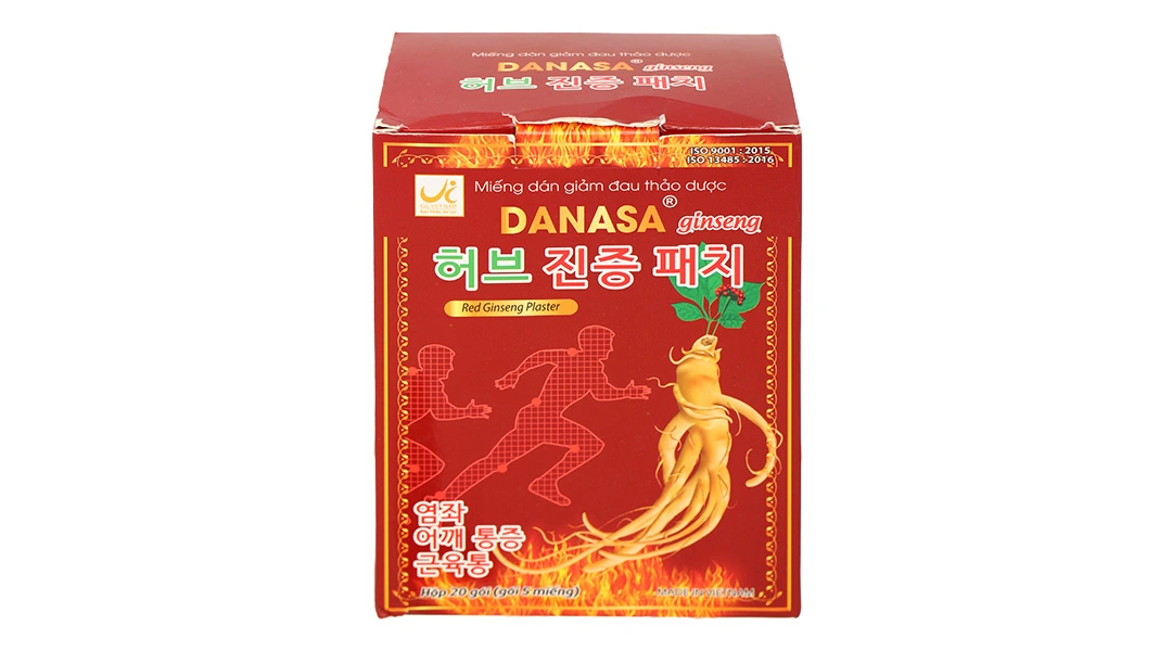 Miếng dán giảm đau thảo dược Danasa ginseng giúp giảm đau cơ, đau khớp - 1