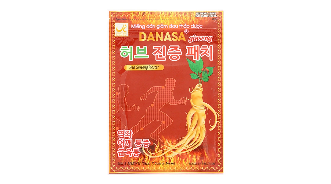 Miếng dán giảm đau thảo dược Danasa ginseng giúp giảm đau cơ, đau khớp - 3