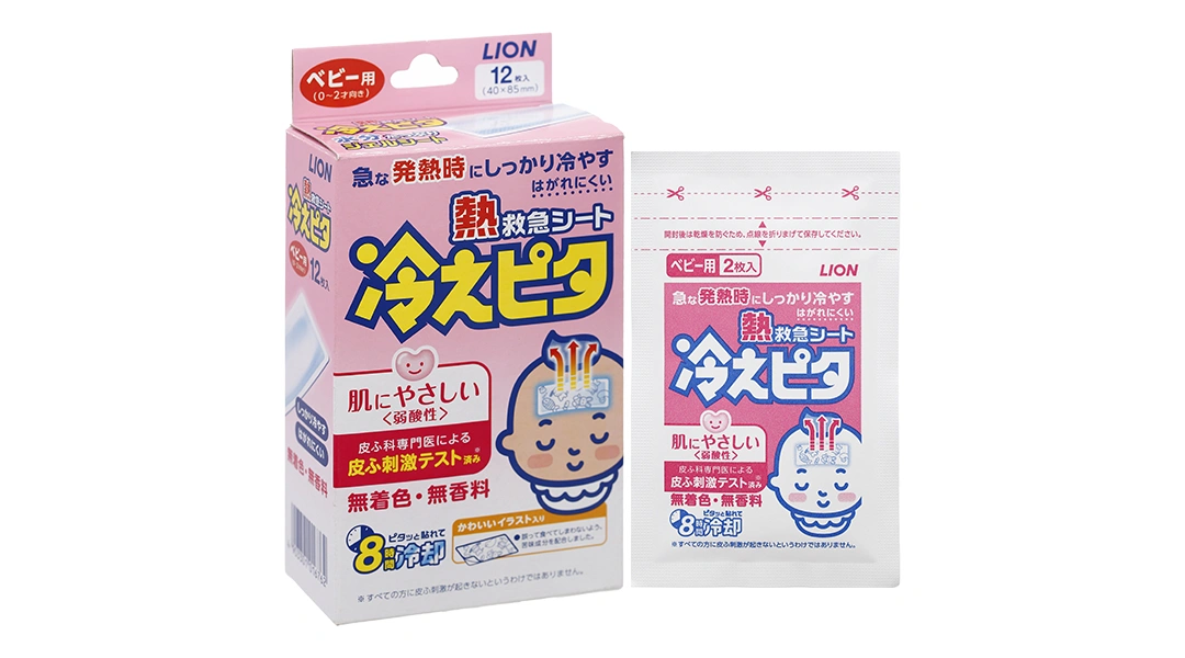 Miếng dán hạ sốt Lion Hiepita For Baby hạ nhiệt cho bé 0-2 tuổi - 