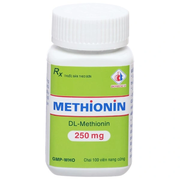 Methionin Domesco 250mg giải độc quá liều paracetamol