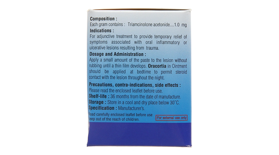 Thuốc mỡ Oracortia 0.1% trị viêm nhiễm khoang miệng (50 túi x 1g) - 4