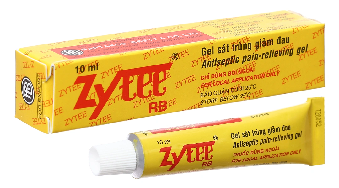 Gel bôi Zytee RB giảm đau răng, viêm loét miệng tuýp 10ml - 