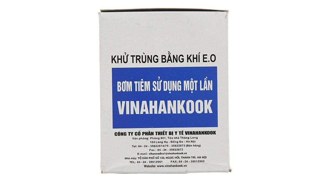 Bơm kim tiêm sử dụng 1 lần Vinahankook 3ml/cc 25G x 1'' - 3