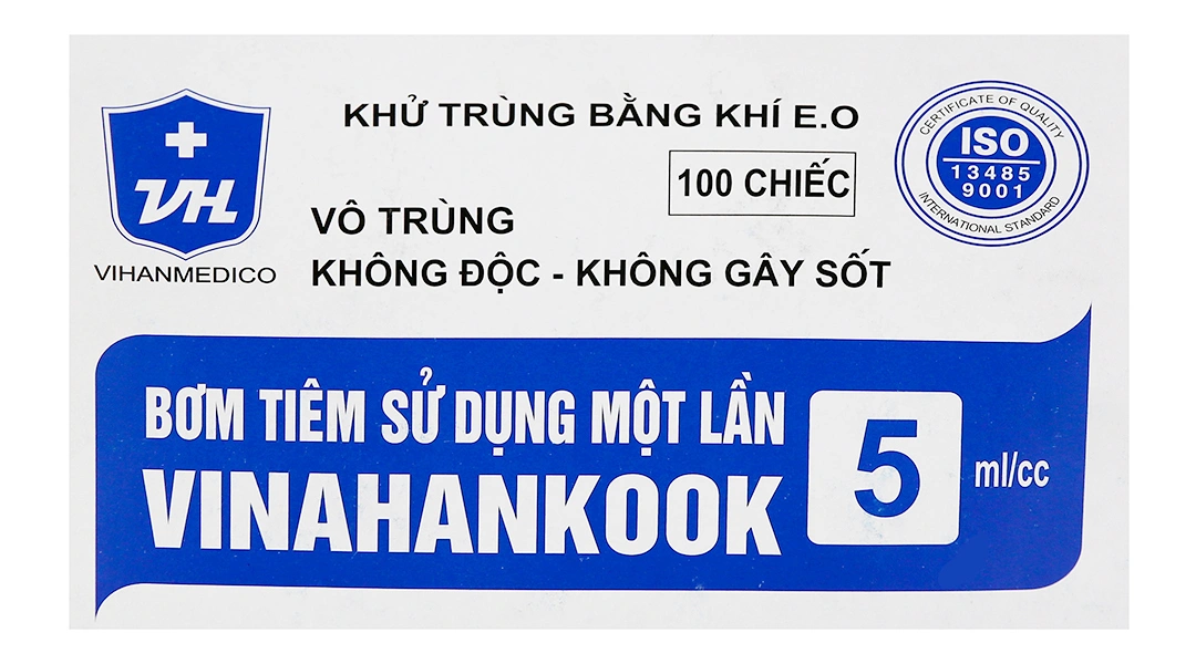 Bơm kim tiêm sử dụng 1 lần Vinahankook 5ml/cc 25G x 1'' - 4