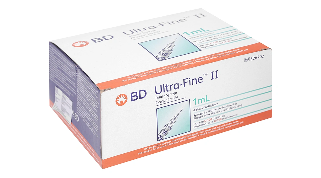 Bơm kim tiêm Insulin BD Ultra-Fine II 1ml 30G x 8mm - 