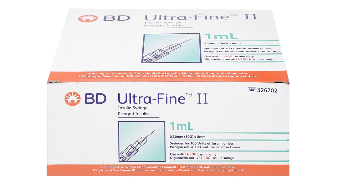 Bơm kim tiêm Insulin BD Ultra-Fine II 1ml 30G x 8mm - 1