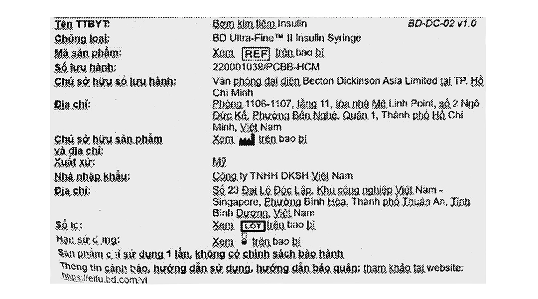 Bơm kim tiêm Insulin BD Ultra-Fine II 1ml 30G x 8mm - 5