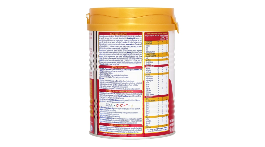 Thực phẩm dinh dưỡng y học: Sản phẩm dinh dưỡng - Vinamilk Sure Diecerna - 10