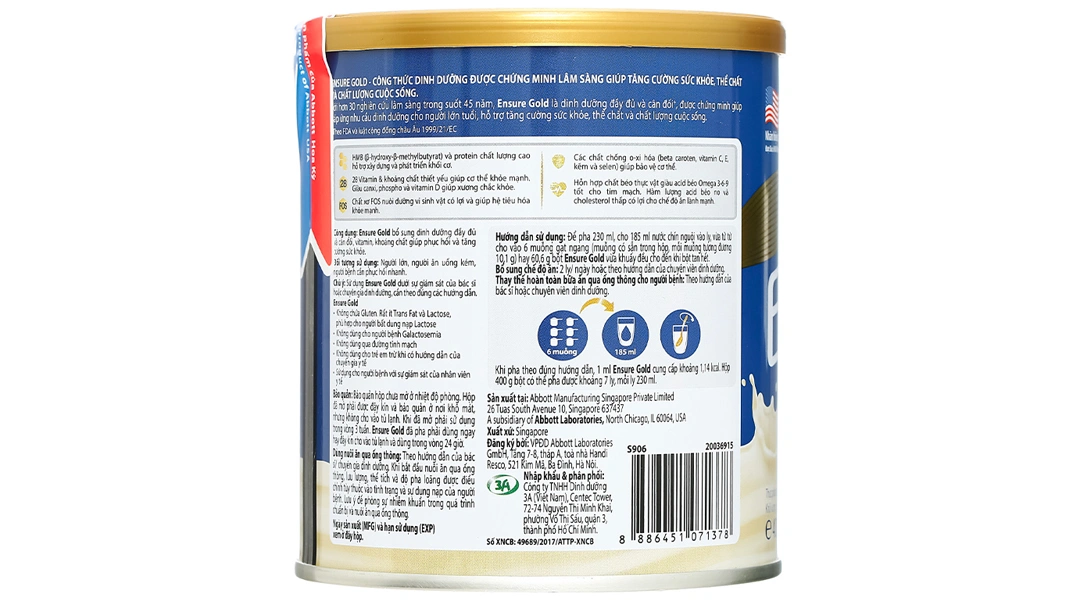 Thực phẩm dinh dưỡng y học: Ensure Gold - 7