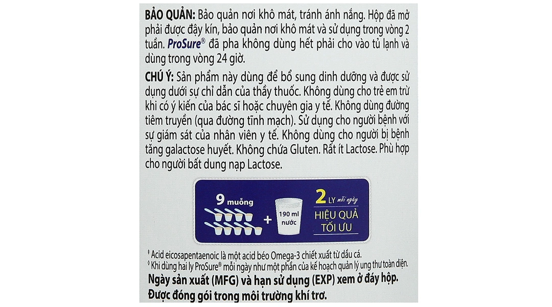 Thực phẩm dinh dưỡng y học: Prosure - 6