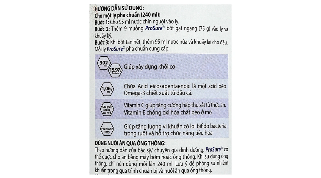 Thực phẩm dinh dưỡng y học: Prosure - 7