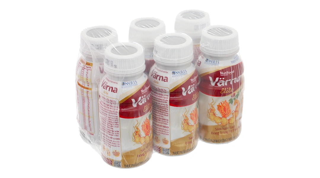 Sữa bột pha sẵn Nutifood Varna Elite bổ sung dinh dưỡng (6 chai x 237ml) - 