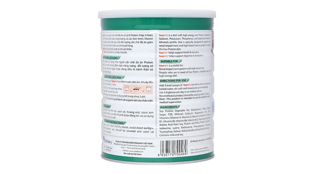 Sản phẩm dinh dưỡng giảm protein Nepro 1 - 9
