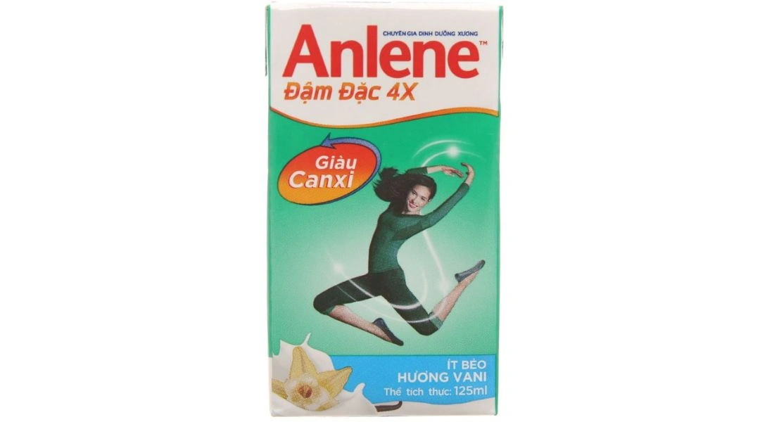 Sữa bột pha sẵn Anlene đậm đặc 4x giàu canxi hương vani - 2