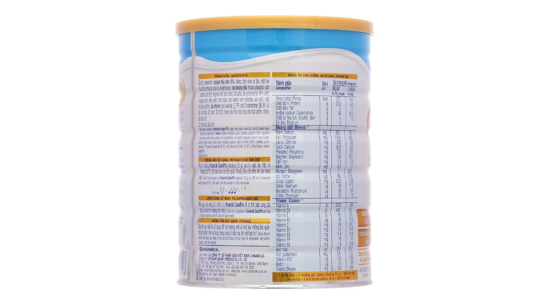 Sản phẩm dinh dưỡng ít béo, bổ sung canxi - Vinamilk Canxipro - 3