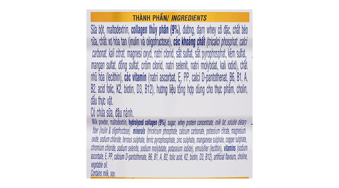 Sản phẩm dinh dưỡng ít béo, bổ sung canxi - Vinamilk Canxipro - 5