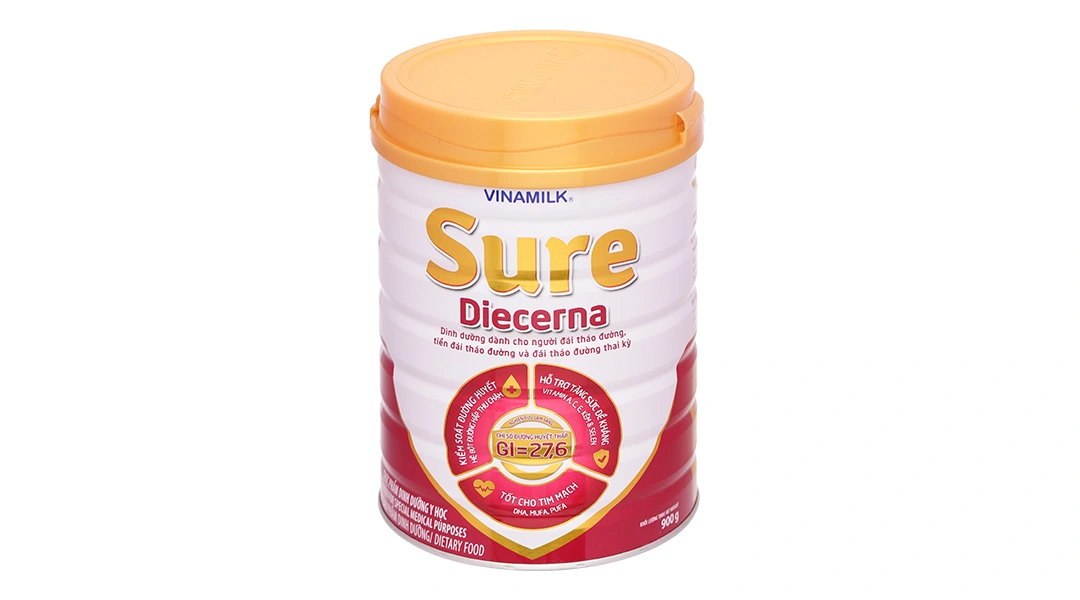 Thực phẩm dinh dưỡng y học: Sản phẩm dinh dưỡng - Vinamilk Sure Diecerna - 