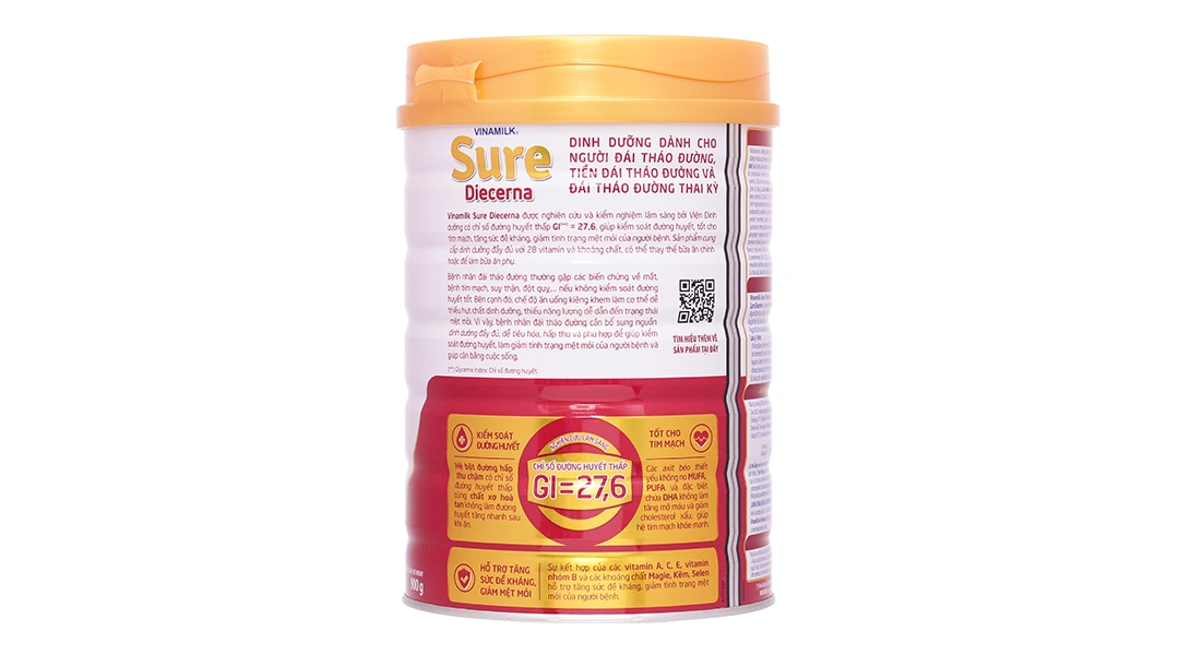 Thực phẩm dinh dưỡng y học: Sản phẩm dinh dưỡng - Vinamilk Sure Diecerna - 1