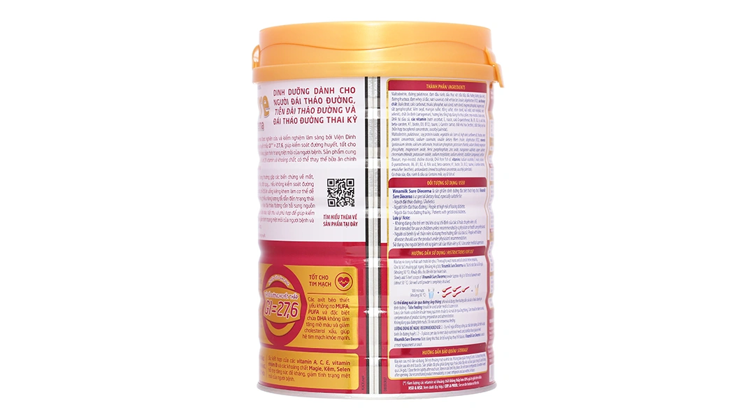Thực phẩm dinh dưỡng y học: Sản phẩm dinh dưỡng - Vinamilk Sure Diecerna - 2