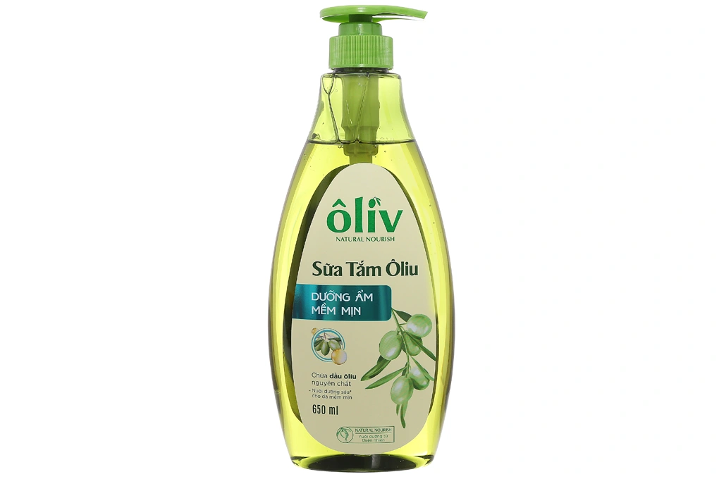 Sữa tắm Ôliv Natural Nourish dưỡng ẩm mềm mịn chai 650ml - 