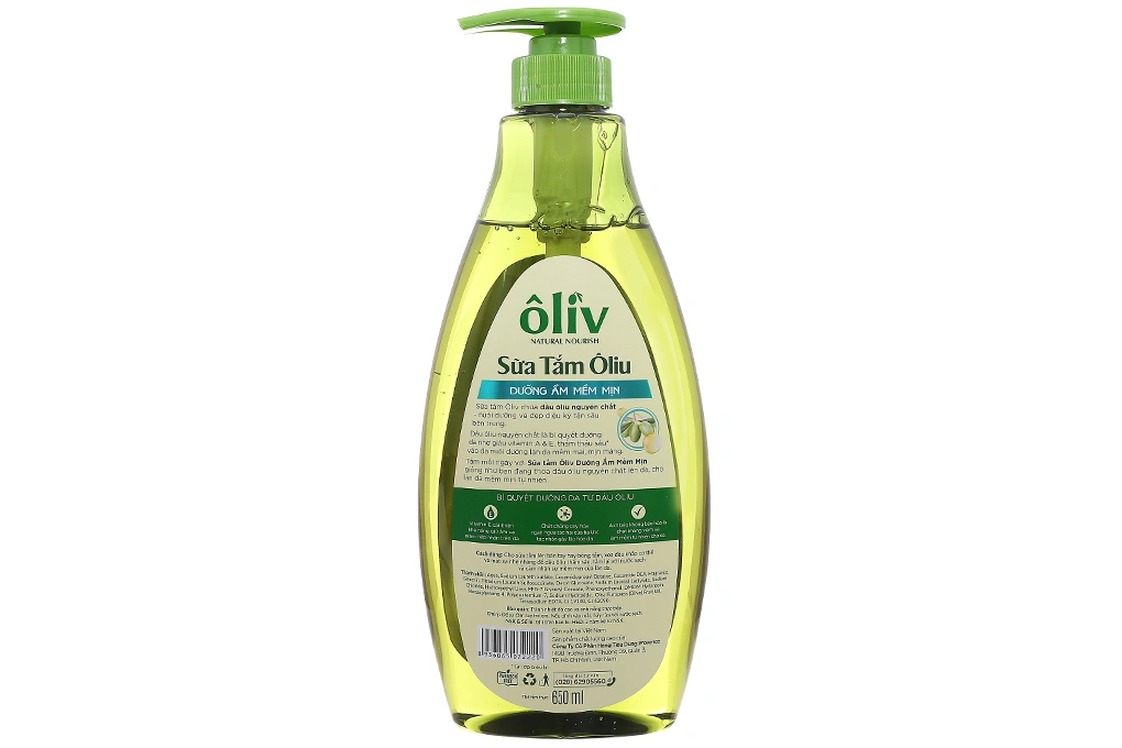 Sữa tắm Ôliv Natural Nourish dưỡng ẩm mềm mịn chai 650ml - 1