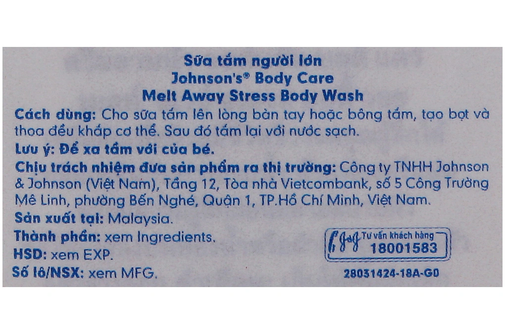 Body Care Metlt Away Stress người lớn chai 750ml - 2
