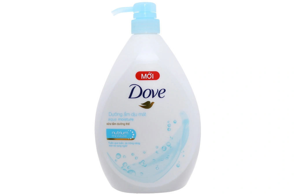 Sữa tắm Dove aqua moisture dịu mát da chai 900g - 