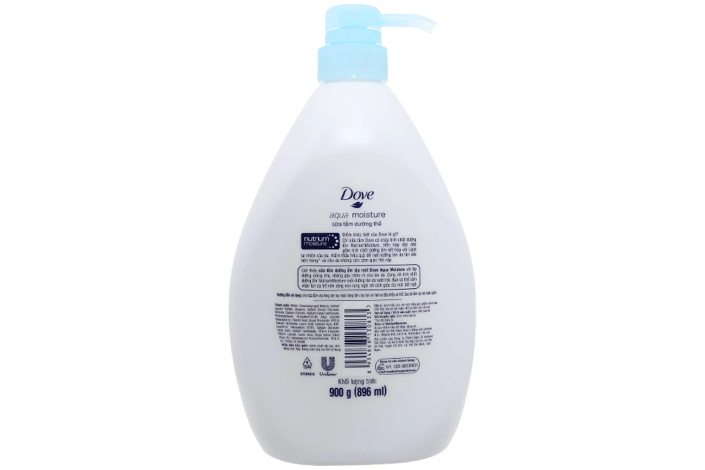 Sữa tắm Dove aqua moisture dịu mát da chai 900g - 1