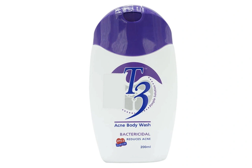Sữa tắm T3 Acne Body Wash ngăn ngừa mụn chai 200ml - 