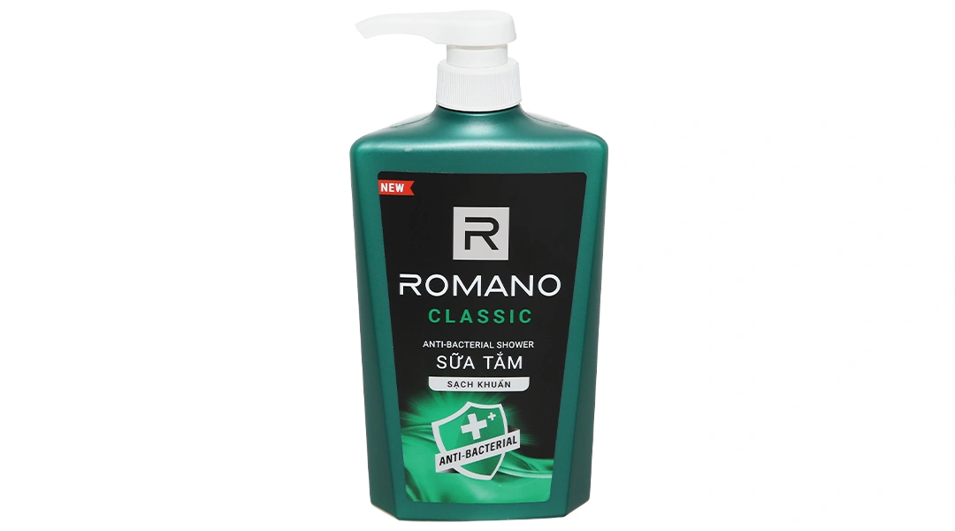 Sữa tắm Romano Classic giúp sạch khuẩn chai 650g - 