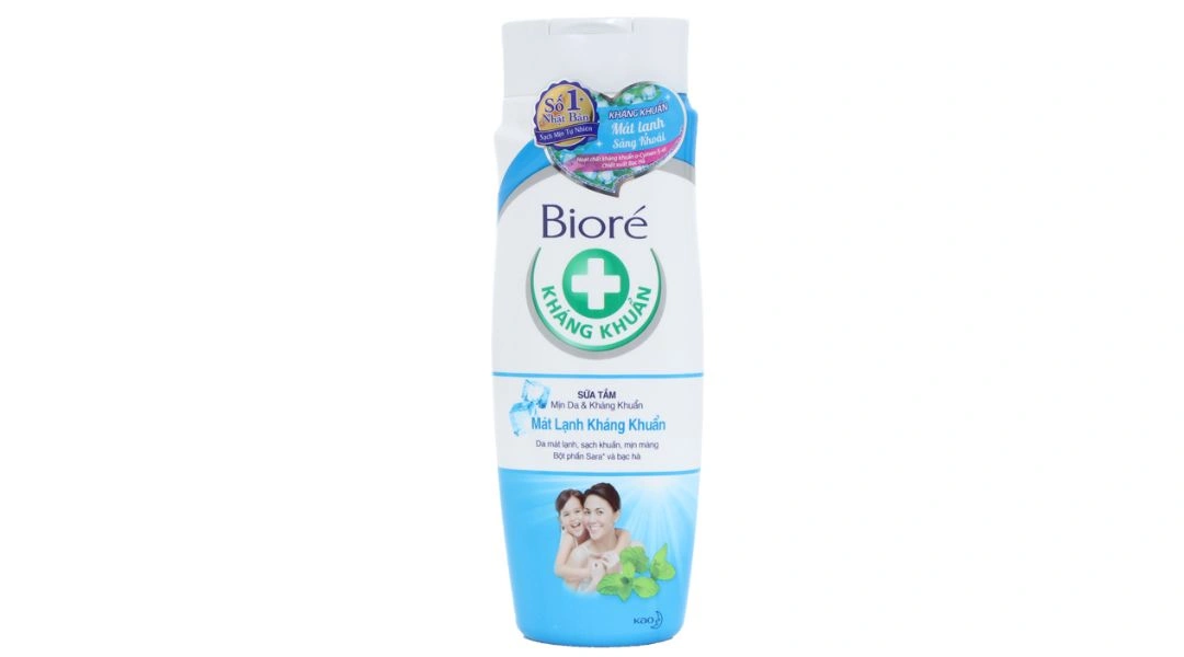 Sữa tắm Bioré mát lạnh kháng khuẩn chai 220g - 