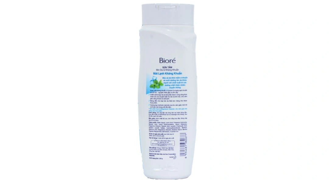 Sữa tắm Bioré mát lạnh kháng khuẩn chai 220g - 1