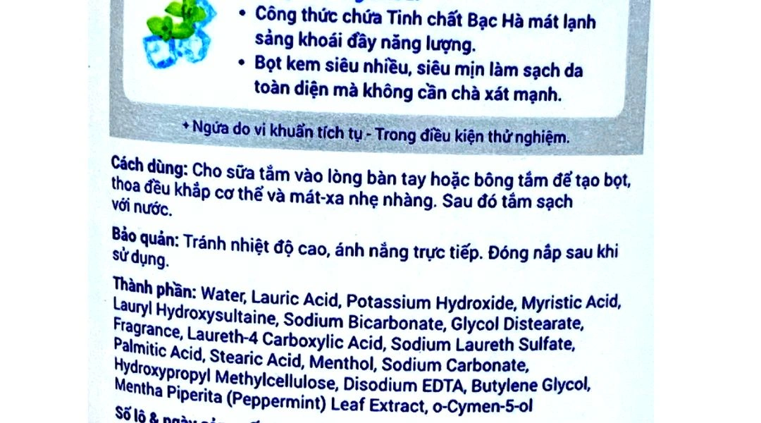 Sữa tắm Bioré mát lạnh kháng khuẩn chai 220g - 2