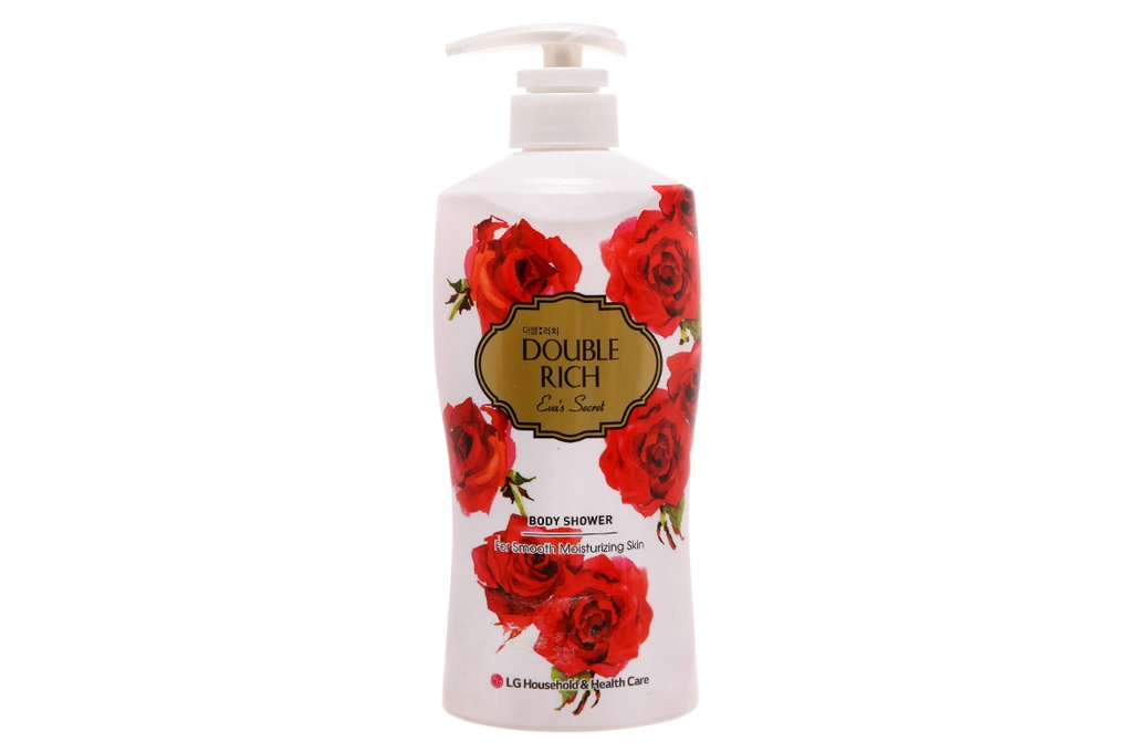 Sữa tắm Double Rich Eva's Secret hương hoa hồng chai 550g - 