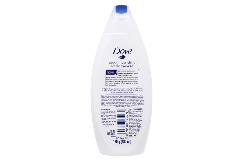 Sữa tắm dưỡng thể Dove dưỡng ẩm làn da chai 180g - 1