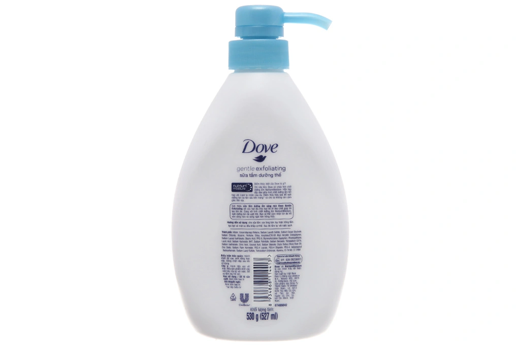 Sữa tắm dưỡng thể Dove Gentle Exfoliating dưỡng ẩm sáng mịn chai 530g - 1