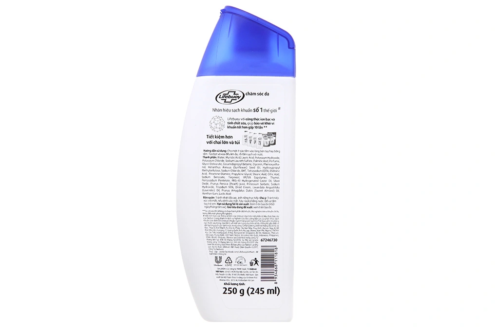 Sữa tắm Lifebuoy giúp chăm sóc làn da chai 250g - 1